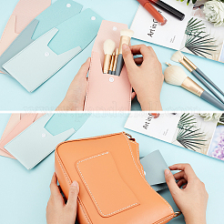 4 stücke 4 farben pu kunstleder kosmetik pinsel lagerung taschen&nbsp;ABAG-GA0001-16