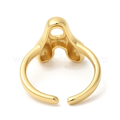 Polsini aperti in ottone&nbsp;RJEW-U008-06A-G