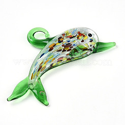 Hecho a mano Sortijas plata colgantes grandes&nbsp;LAMP-T023-13D