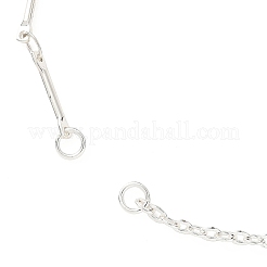 Messing-Gliederkette & 304 Edelstahl-Kabelkette Armbandherstellung&nbsp;AJEW-JB01421-03