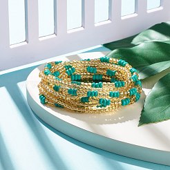 2 stücke sommer schmuck taille perle&nbsp;NJEW-C00024-01