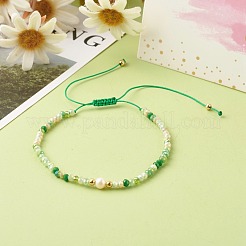 Pulseras de cuentas trenzadas de hilo de nylon&nbsp;BJEW-JB06449-01