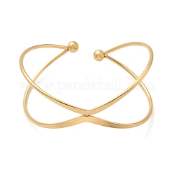 Manschettenarmreifen aus 304 Edelstahl&nbsp;BJEW-L682-033G