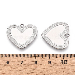 Pendentifs cabochons en acier inoxydable 304&nbsp;STAS-T065-89P