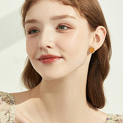 80 pièce 4 styles de boucles d'oreilles à tige plates et rondes en acier inoxydable 304&nbsp;STAS-BBC0006-43