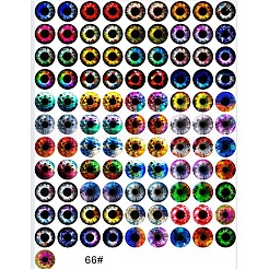 Cabochon in vetro trasparente stampato&nbsp;GL-CBAA22A-03