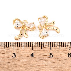 Ottone micro spianare fascino zirconi&nbsp;KK-S389-03G-04
