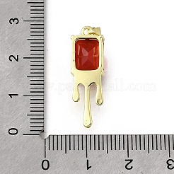 Pendenti in ottone con zirconi cubici&nbsp;KK-U072-33G