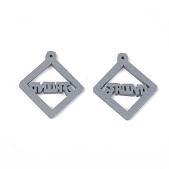 Pendentifs en bois peint par pulvérisation&nbsp;WOOD-T017-05E