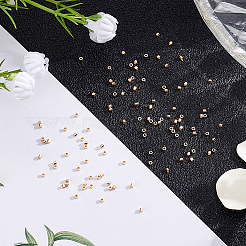 3 bolsa de cuentas de latón engarzadas&nbsp;KK-BBC0026-10C
