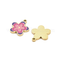 304 Edelstahl-Emaille-Anhänger&nbsp;STAS-D384-05B-G