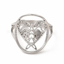 Anello regolabile a forma di aquilone in acciaio inossidabile 304 anti-ossidazione per donna&nbsp;RJEW-B027-21P