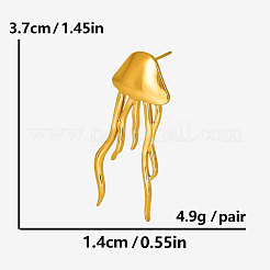 Orecchini a bottone a forma di medusa in acciaio inossidabile 304&nbsp;JQ4504-2