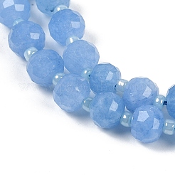 Naturali tinti giada bianca fili di perline&nbsp;G-H057-A22-12