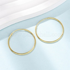 925 Huggie Creolen aus Sterlingsilber&nbsp;EJEW-C179-05D-G
