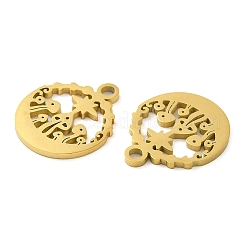 Placcatura ionica (ip) ciondoli in acciaio inossidabile 304&nbsp;STAS-J042-07G