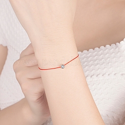 Bracciale con perline rotonde piatte in ottone con zirconi cubici&nbsp;FIND-PW0024-13C