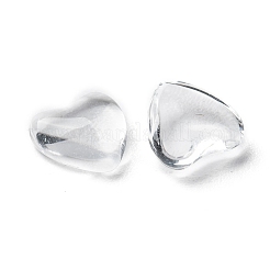 Transparentem Glas Herz Cabochons&nbsp;GGLA-R021-8mm