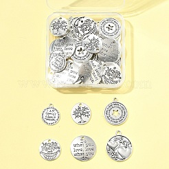 50pcs Legierungsanhänger im tibetischen Stil&nbsp;TIBE-FS0003-25-RS
