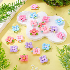 20pcs cabochons en résine opaque&nbsp;RESI-TADJ0001-08C