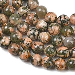 Chapelets de perles en quartz rutile vert naturel&nbsp;GG-CBAC4F6-B01-8mm-B