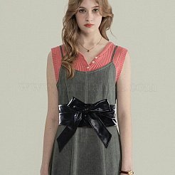 Ceinture en cuir PU avec nœud papillon&nbsp;AJEW-WH20033-042A