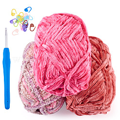 3 rouleau de fil de laine chenille en polyester&nbsp;OCOR-MB0001-06B