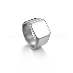 Quadratische Fingerringe aus Edelstahl 304&nbsp;WGB1DFB-21