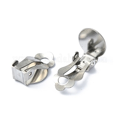 Boucles d'oreilles à clip en acier inoxydable 304 résistant au ternissement&nbsp;STAS-Q318-06P