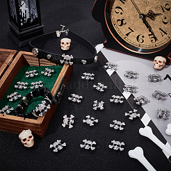 30 Stück Schiebe-Charms aus Legierung mit Strassen&nbsp;FIND-SC0010-35
