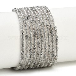 Nublados abalorios naturales del cuarzo hebras&nbsp;GG-CBA3921-A06-2mm