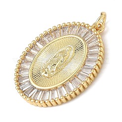 Colgante micropavé cubic zirconia de latón&nbsp;KK-Q068-31A-G
