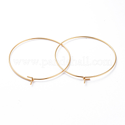 Accesorios para pendientes de aro de acero inoxidable quirúrgico 316&nbsp;X-STAS-J025-01E-G