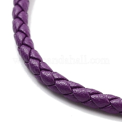 Fabrication de bracelets ronds tressés en simili cuir&nbsp;BJEW-H610-03G-02