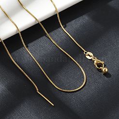 Collana a catena a serpente in acciaio inossidabile 304 per donna&nbsp;NJEW-G104-01G