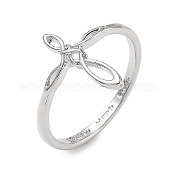 Fingerringe aus Messing für Damen&nbsp;RJEW-K261-07A-P