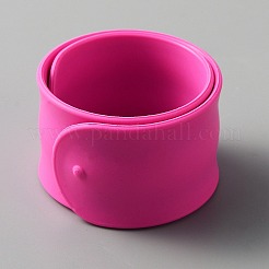 Bracelet claque en silicone&nbsp;BJEW-WH0020-13G