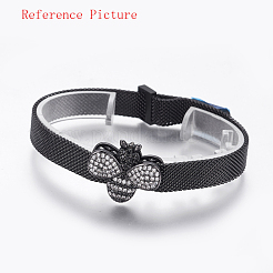 PVD-Vakuumbeschichtung 430 Edelstahl Mesh Armband Herstellung&nbsp;MAK-L021-01B