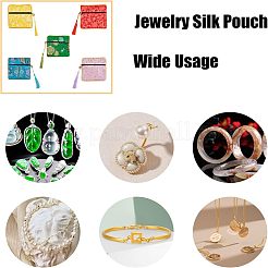 14 stücke 14 farben chinesische brokat quaste reißverschluss schmuck tasche geschenk beutel&nbsp;ABAG-NB0001-21