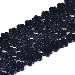 Sintetici blu Goldstone fili di perline&nbsp;G-N257-24A-01