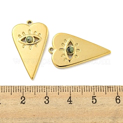 Natürliche afrikanische Türkis (Jaspis) Herz Auge Anhänger&nbsp;STAS-L278-114G-02