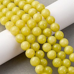 Natürliche Zitronen Jade Perlen Stränge&nbsp;G-G284-A01-8mm