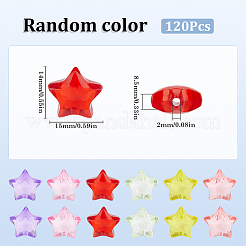 120 Stück transparente Acrylperlen&nbsp;TACR-SP0001-11A