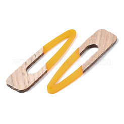 Gros pendentifs en résine et bois&nbsp;RESI-T035-16C