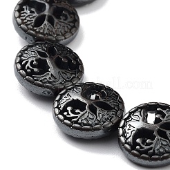 Ematite perline braccialetti elastici sintetici non magnetici&nbsp;BJEW-H589-01E