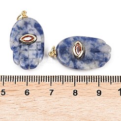 Colgantes de jaspe azul natural&nbsp;G-Z134-05D