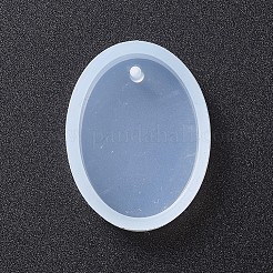 Ovale Form DIY Silikon Anhänger Formen&nbsp;AJEW-P038-01