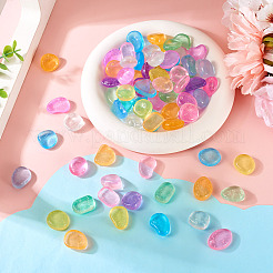 100 Stück leuchtende transparente Harz-Cabochons&nbsp;RESI-TAC0011-79