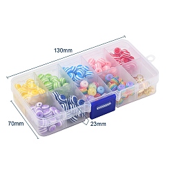 225pcs runde Harzperlen&nbsp;DIY-YW0002-85