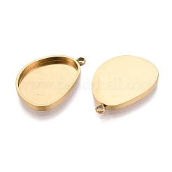 Componente cabochon pendente in acciaio inossidabile 304&nbsp;STAS-Q113-30B-G